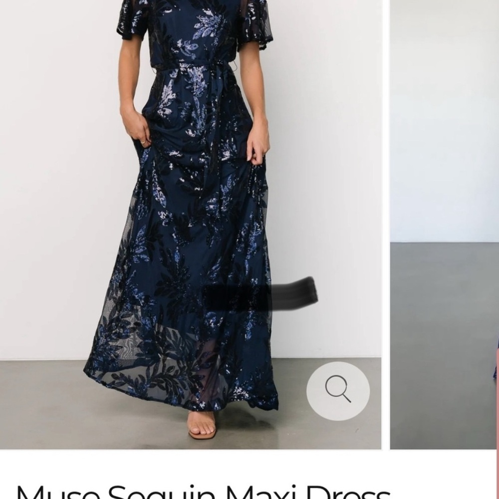 Baltic Born Midnight Blue Sequin Maxi Dress